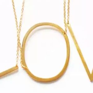 “O” Maxi Initial Letter Necklace